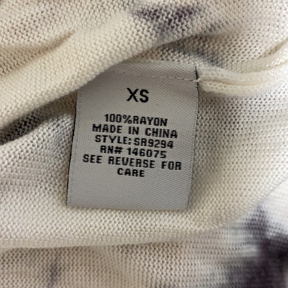 Sweet Romeo Tie Dye Open Drape Cardigan - Picture 12 of 13